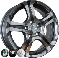 Автомобильные литые диски Zorat Wheels ZW-745 EP (R14, 5.5J, PCD4x108, ET25, DIA65.1)